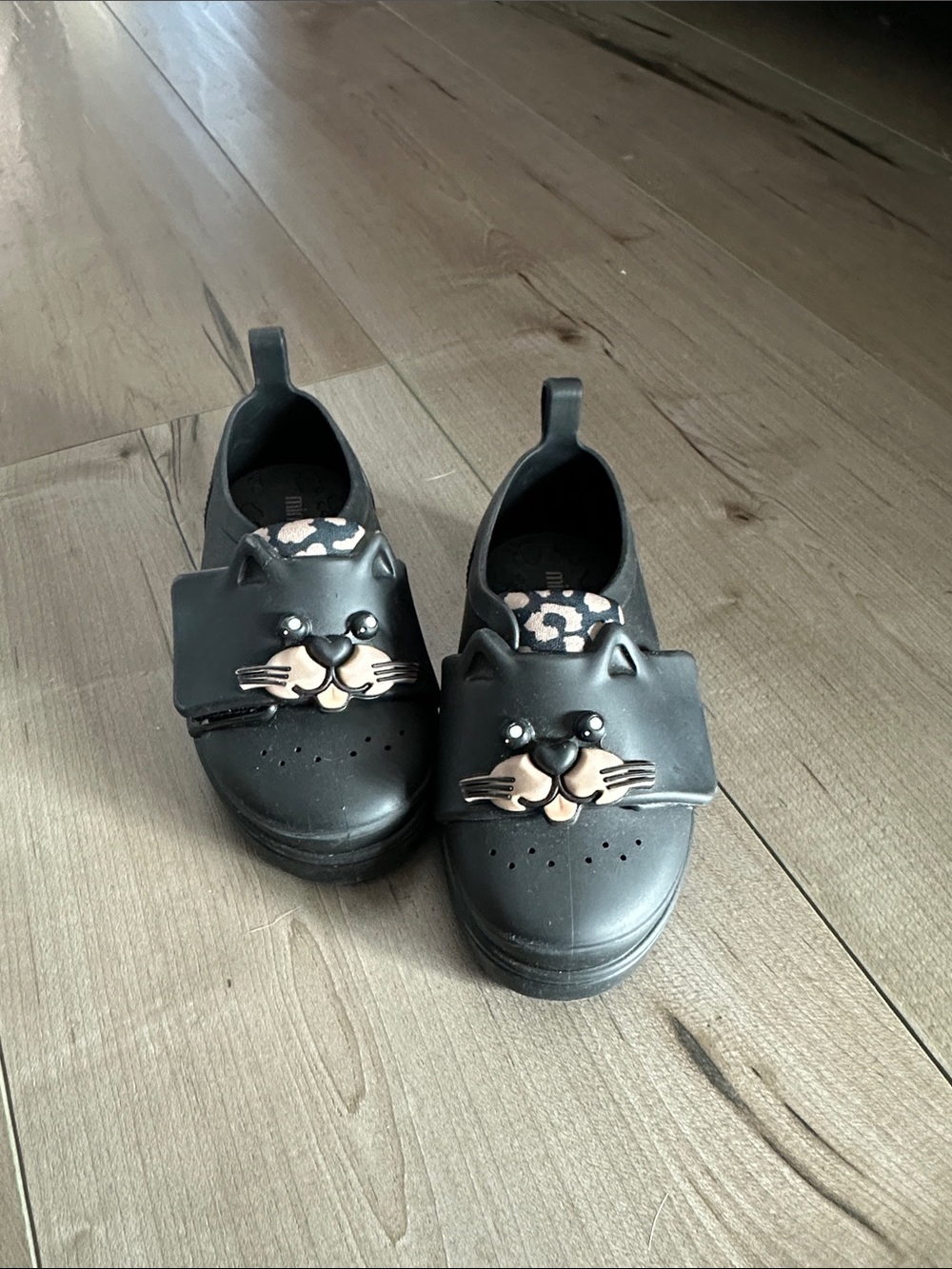 Mini Melissa Black Cat Jelly Pop Shoes, Toddler 7